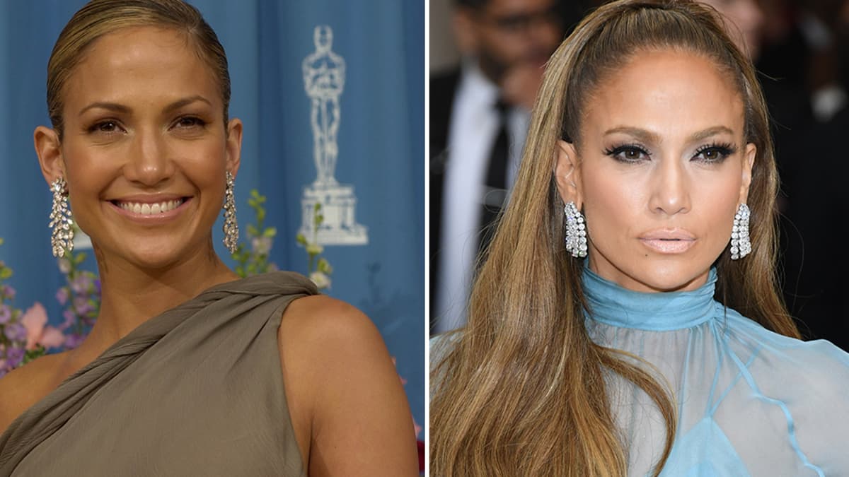 Jennifer Lopez Jennifer Lopez' Gesicht früher und heute