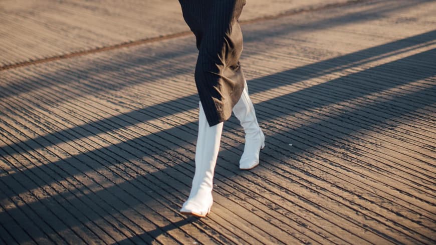 Stiefel-Trend weiße Stiefel