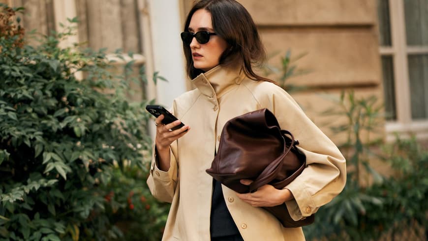 Braune Handtasche Streetstyle Braune Handtasche Streetstyle