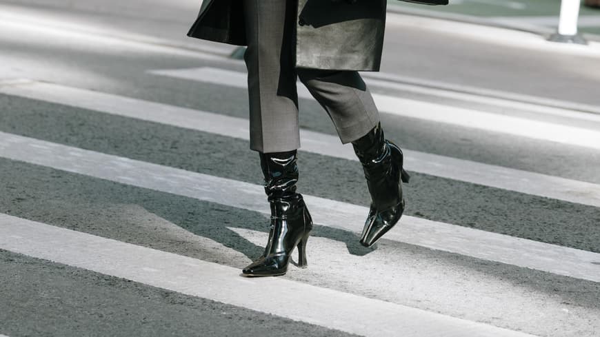 Stiefel Lackleder Streetstyle Stiefel Lackleder Streetstyle