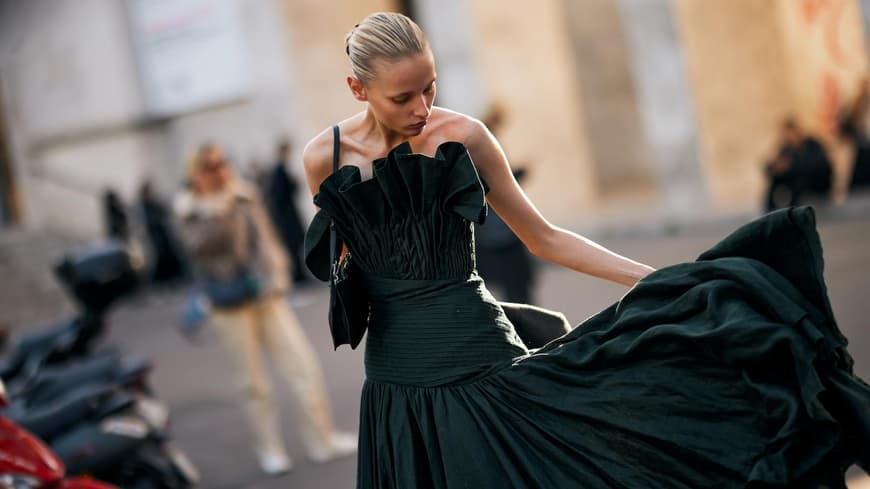 Langes Kleid Streetstyle Langes Kleid Streetstyle