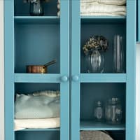 Schrank blau Blauer Schrank