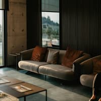 Farbgestaltung Interior Raum mit harmonischer Farbgestaltung