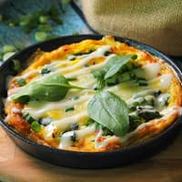 Omelette Omelette in der Pfanne