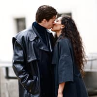 Was mögen Männer beim Küssen Paar küsst sich