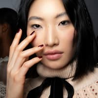 "Extra Dark Cherry Nails" "Extra Dark Cherry Nails"