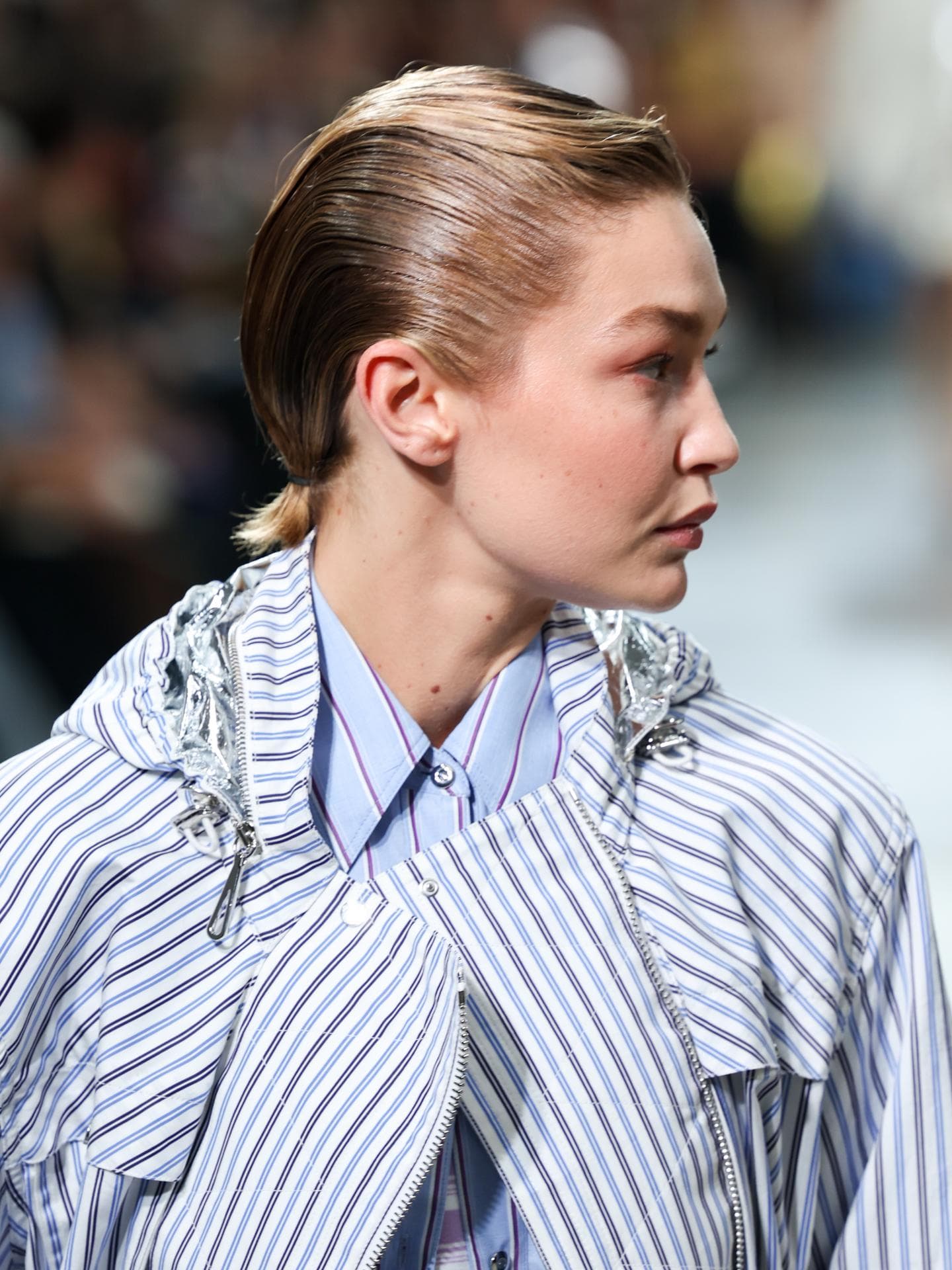 Sleek Hair Gigi Hadid bei Rabanne