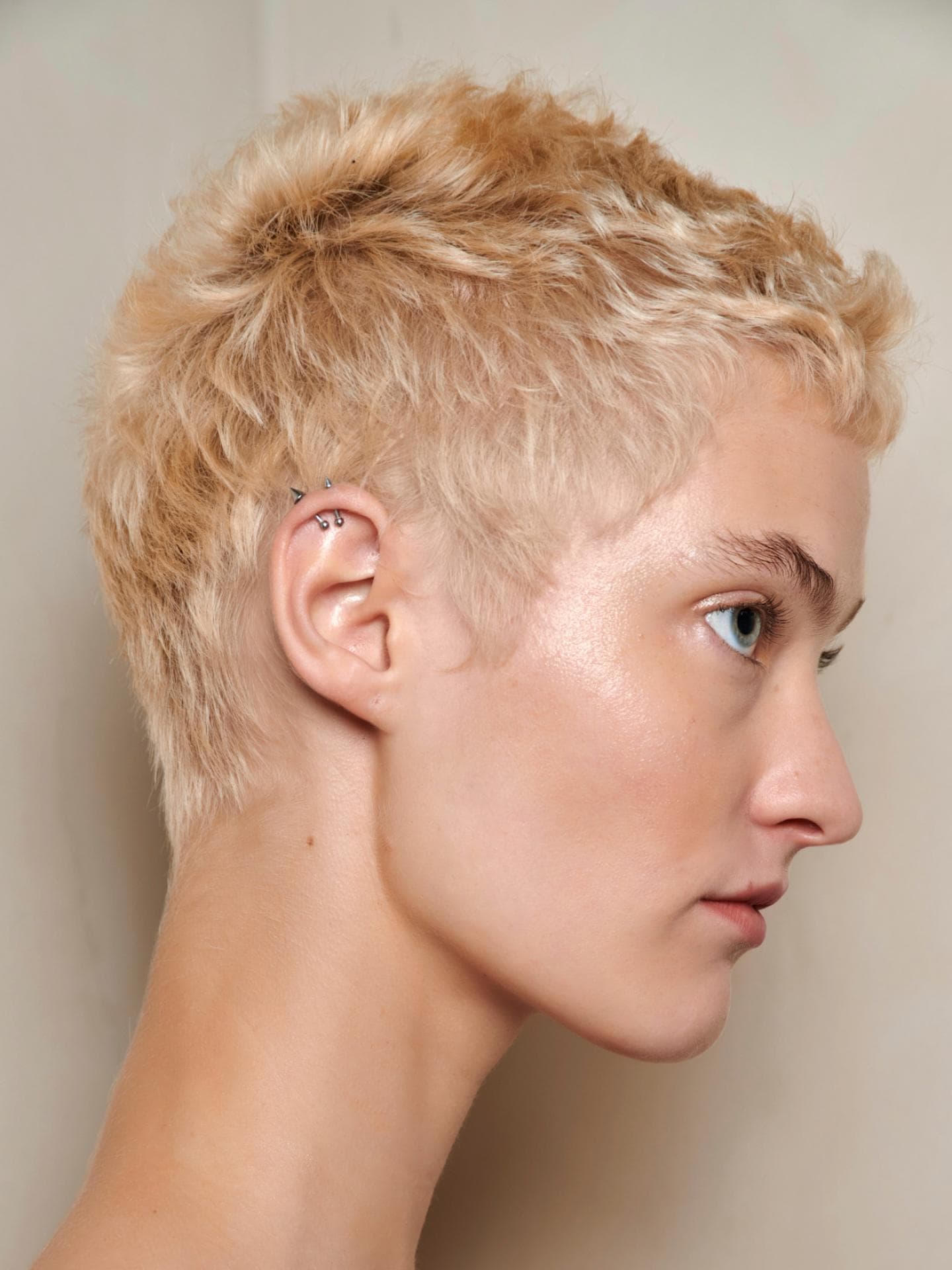 Blonde Kurzhaarfrisuren Textur Pixie