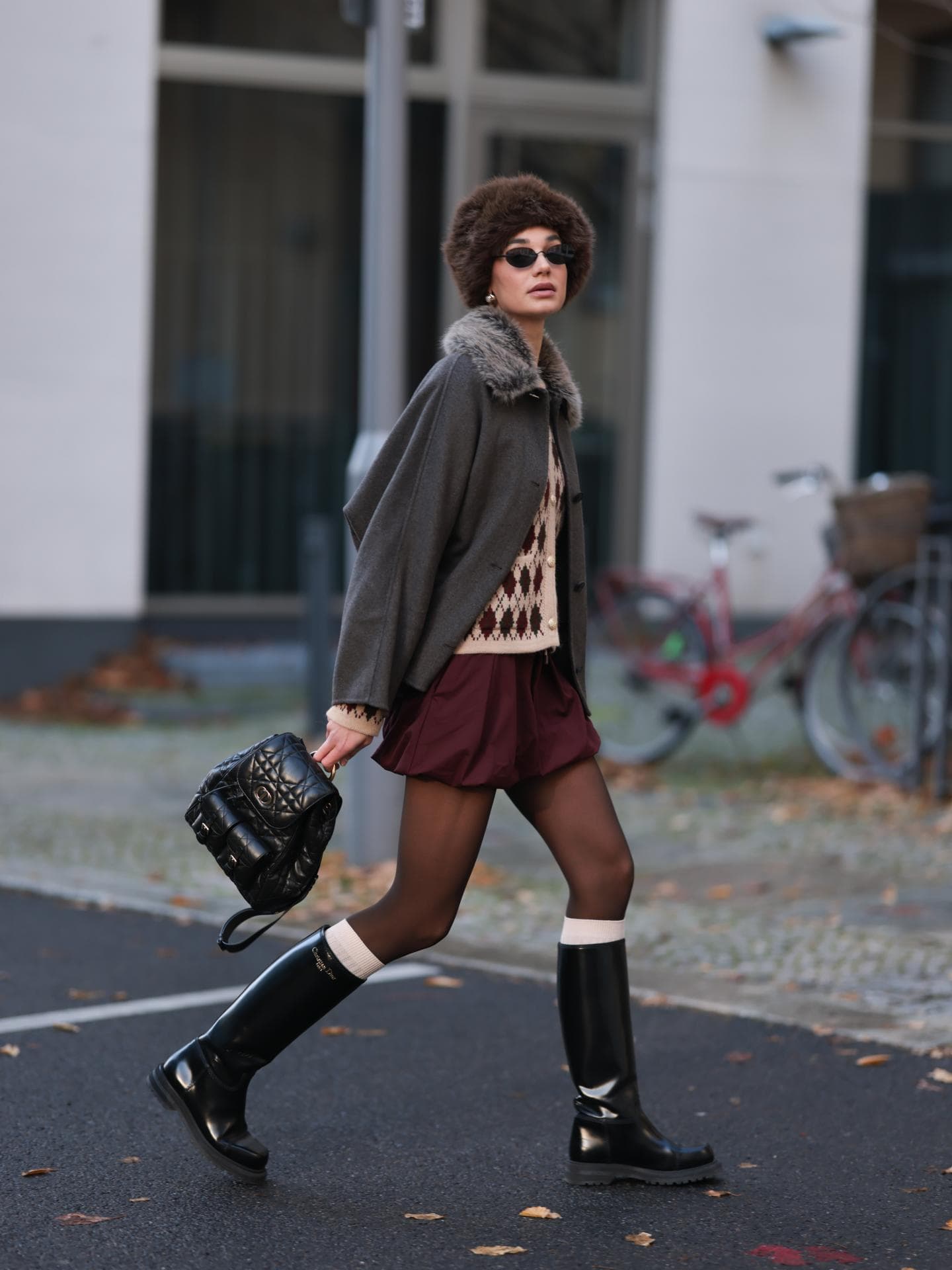 Minirock im Winter kombinieren Minirock