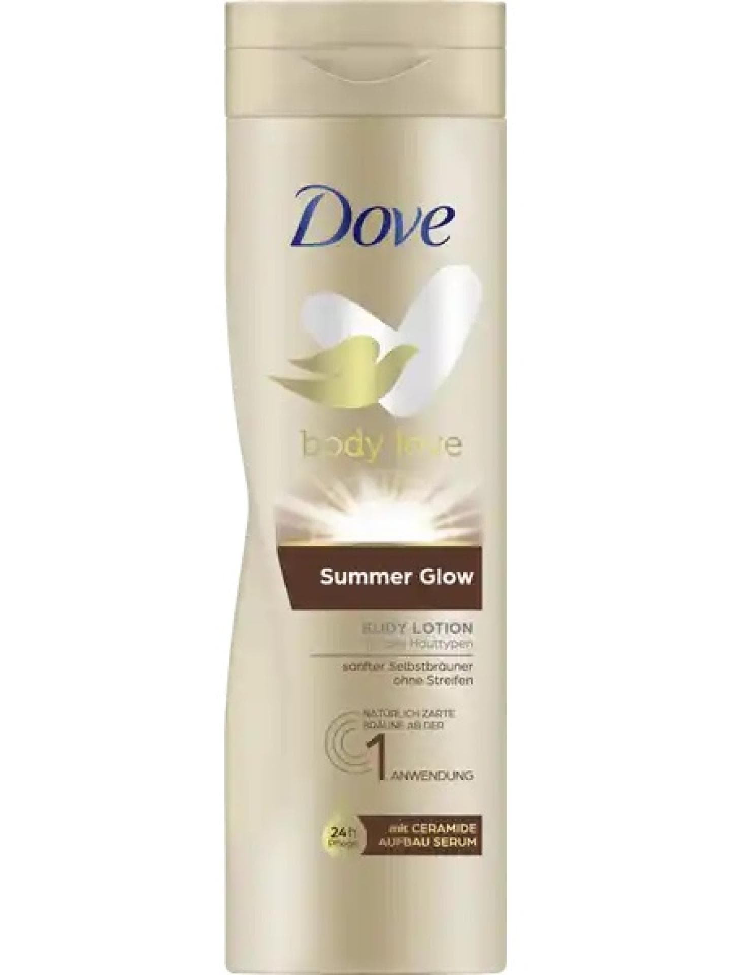 Diese Drogerie-Bodylotion verleiht deinem Teint eine frische Bräune Dove Bodylotion