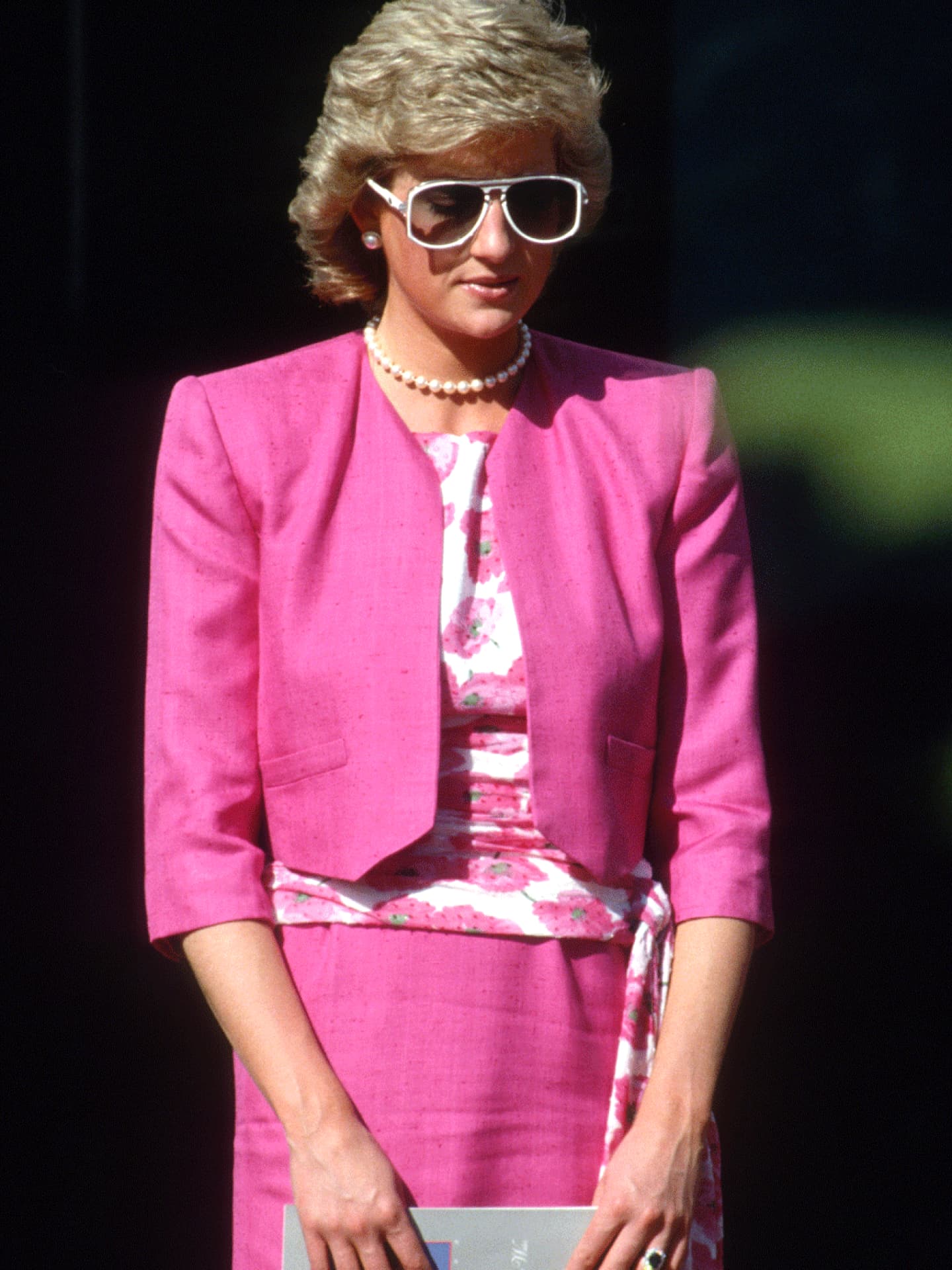Die schönsten Looks von Prinzessin Lady Di in einem pinfarbenen Look