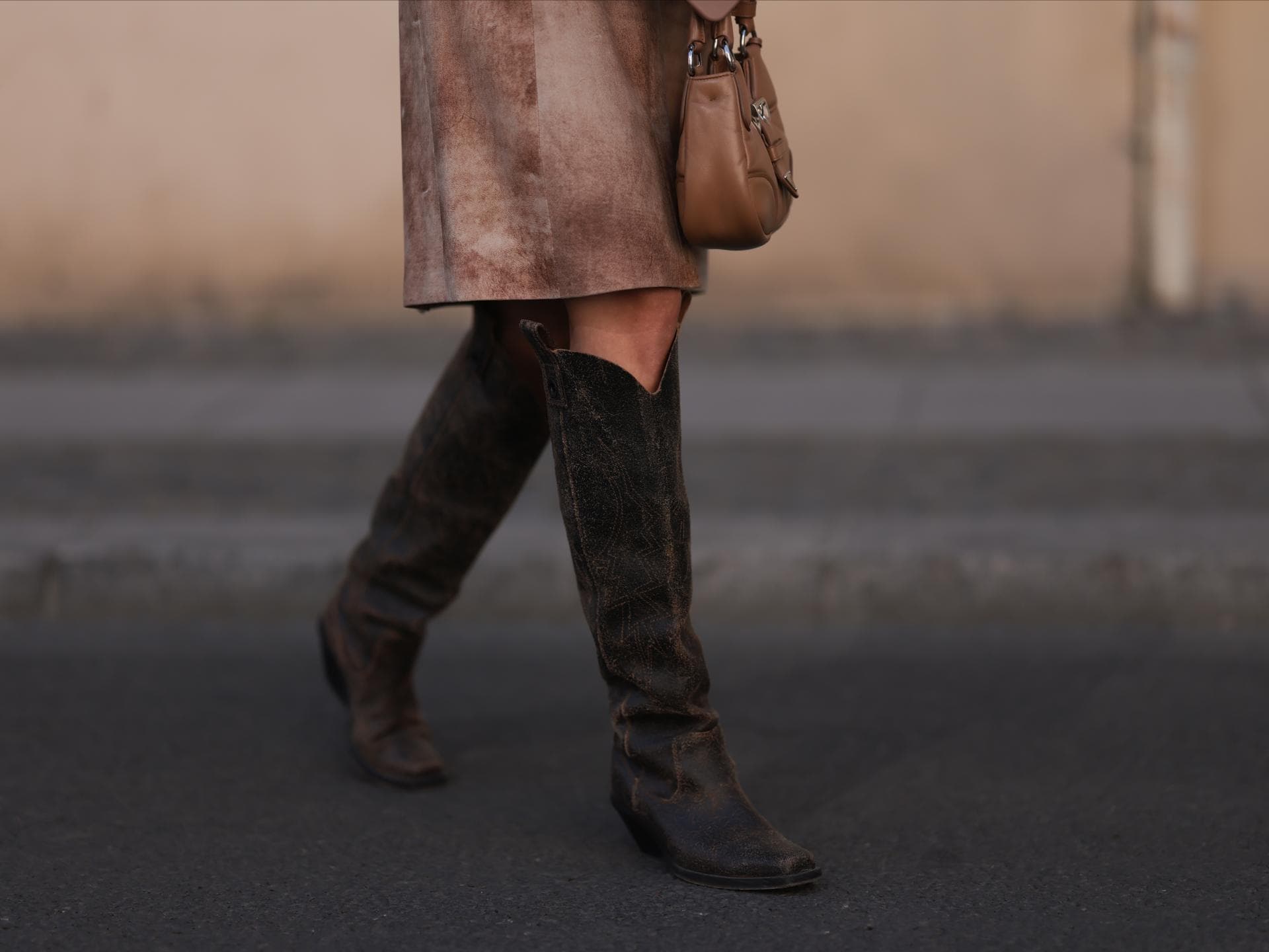 Kniehohe Stiefel kombinieren Kniehohe Cowboystiefel