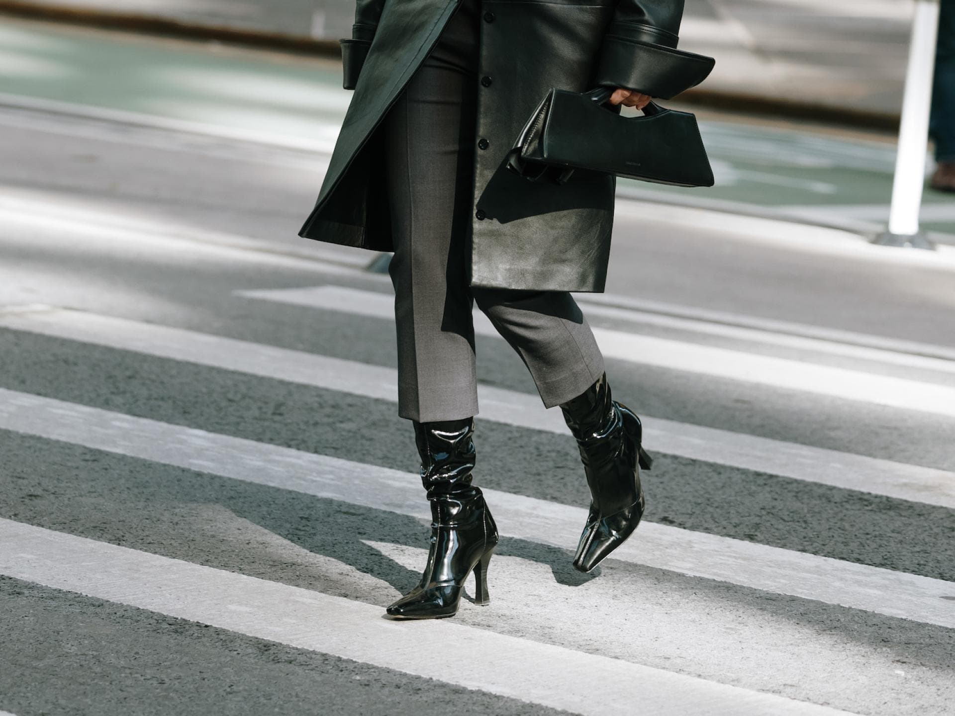 Stiefel Lackleder Streetstyle Stiefel Lackleder Streetstyle