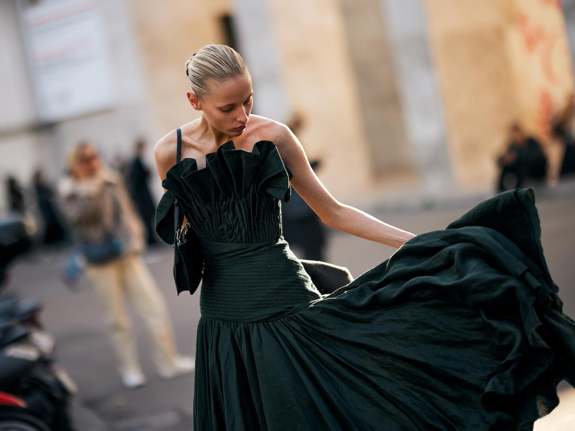 Langes Kleid Streetstyle Langes Kleid Streetstyle